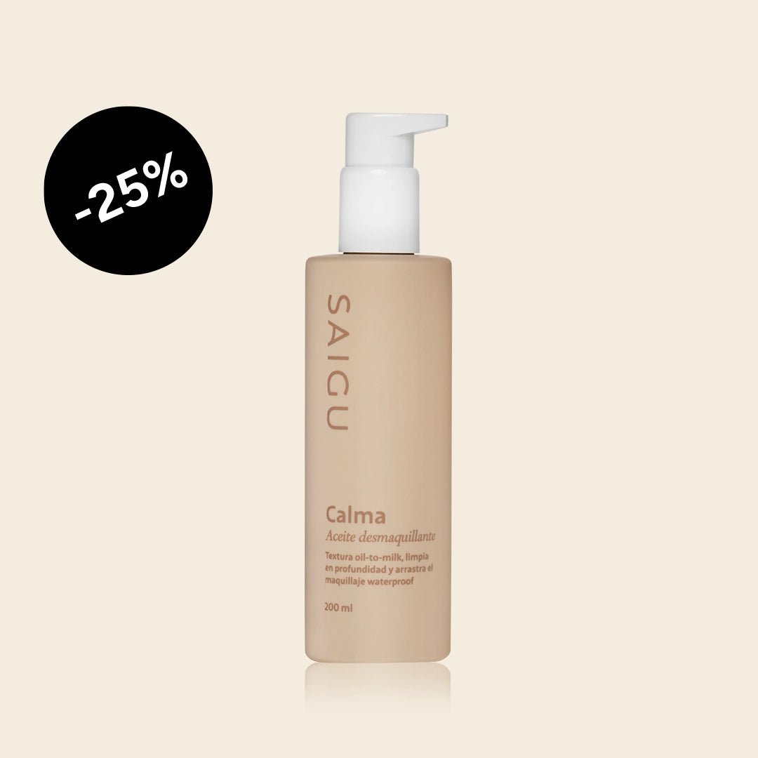 Aceite desmaquillante Calma para pieles sensibles - Saigu Cosmetics