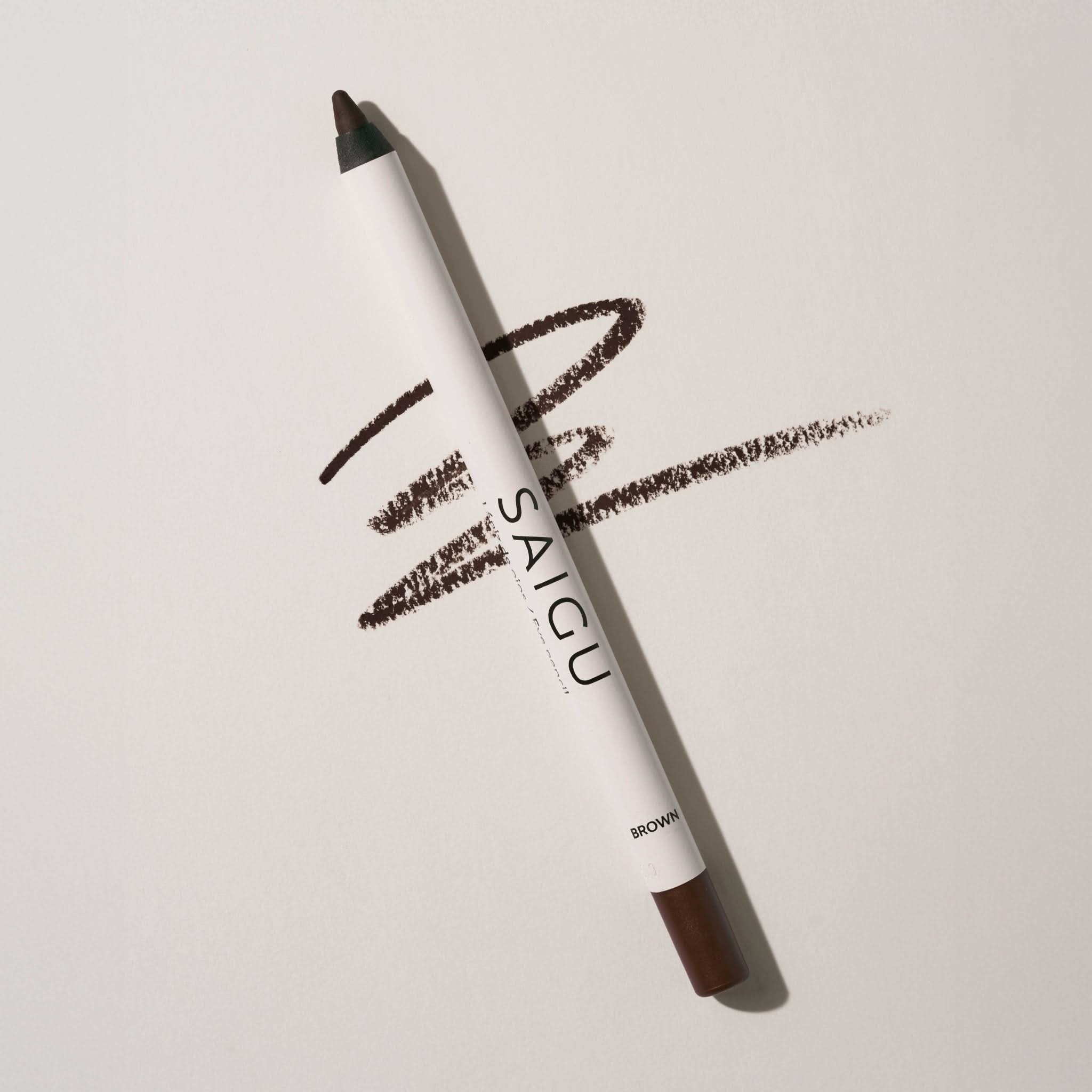 Lapiz de Ojos Marron Oscuro - Maquillaje Natural Saigu