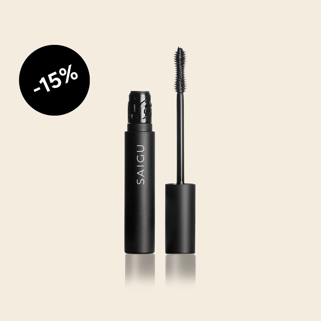 Máscara de pestañas para ojos sensibles Click & Long - Saigu Cosmetics