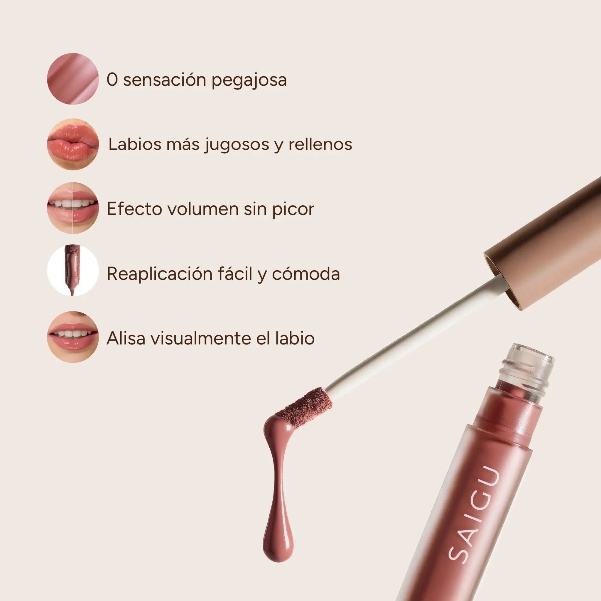Lip Gloss Melting Plump - Saigu Cosmetics