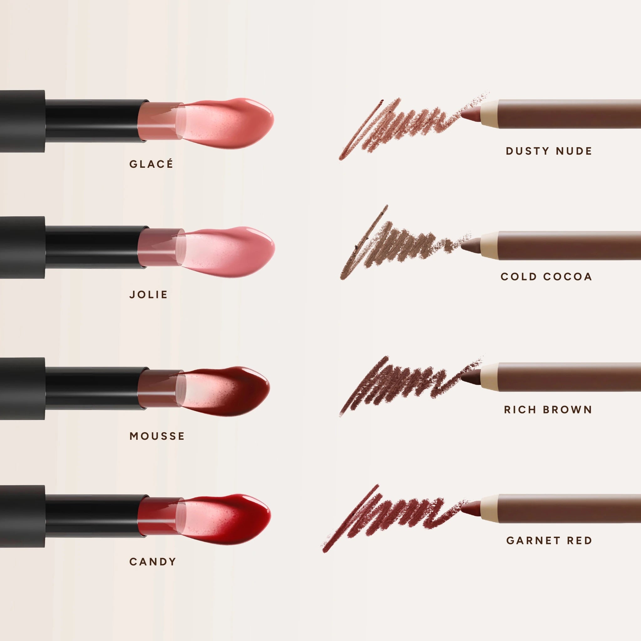 Lápiz de labios Perfilado Sedoso - Saigu Cosmetics
