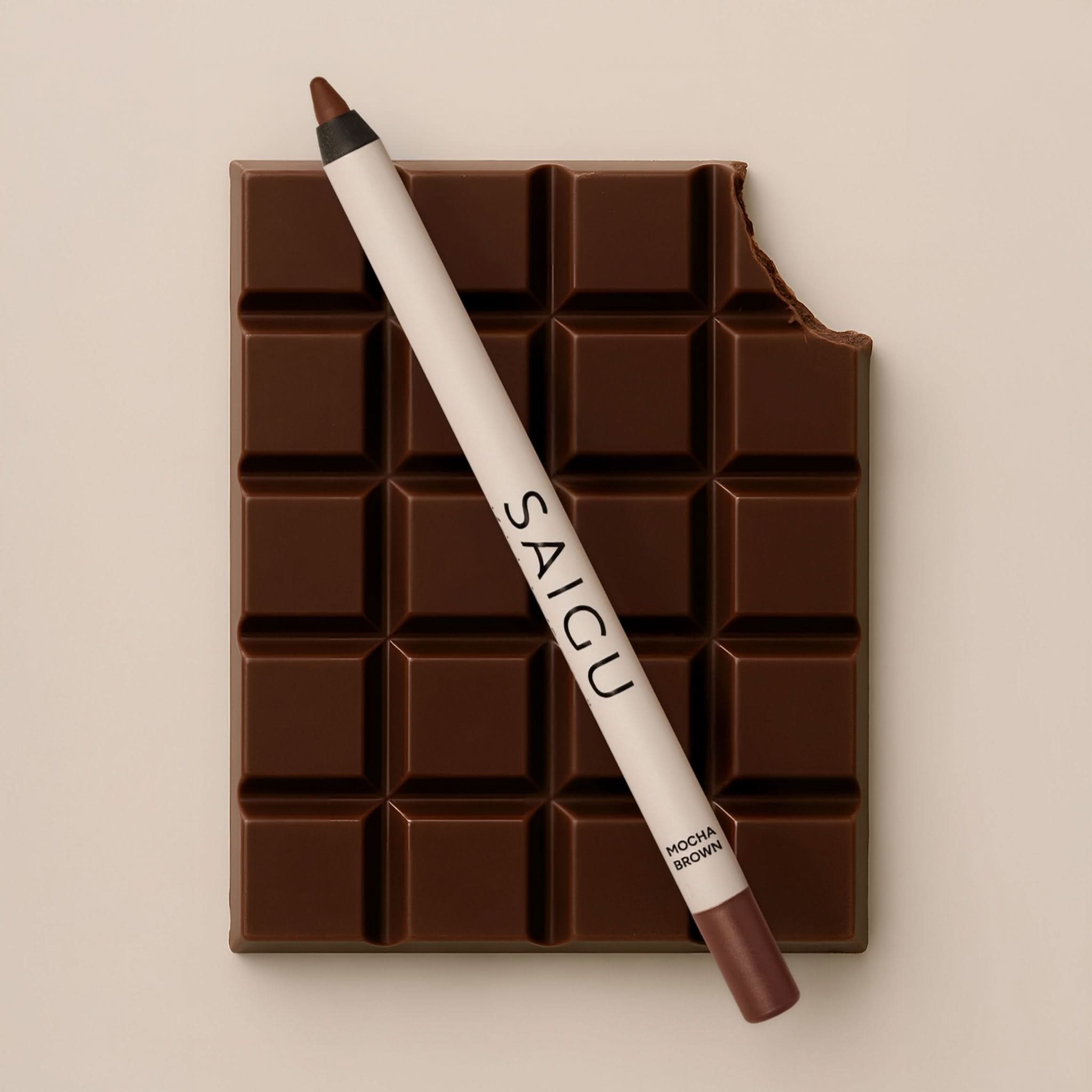 Lapiz de Ojos Marron Mocha - Maquillaje Natural Saigu