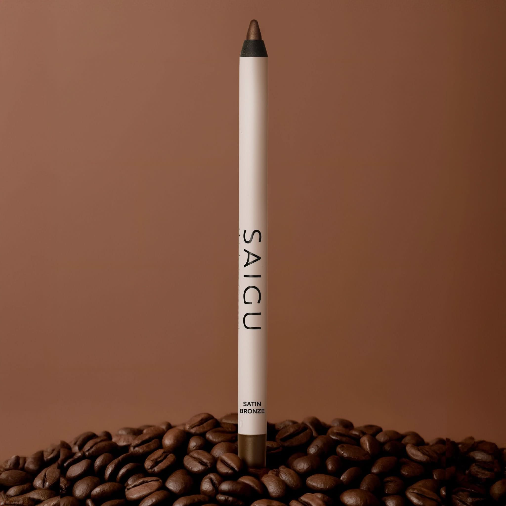 Lapiz de Ojos Bronce Satinado - Maquillaje Natural Saigu